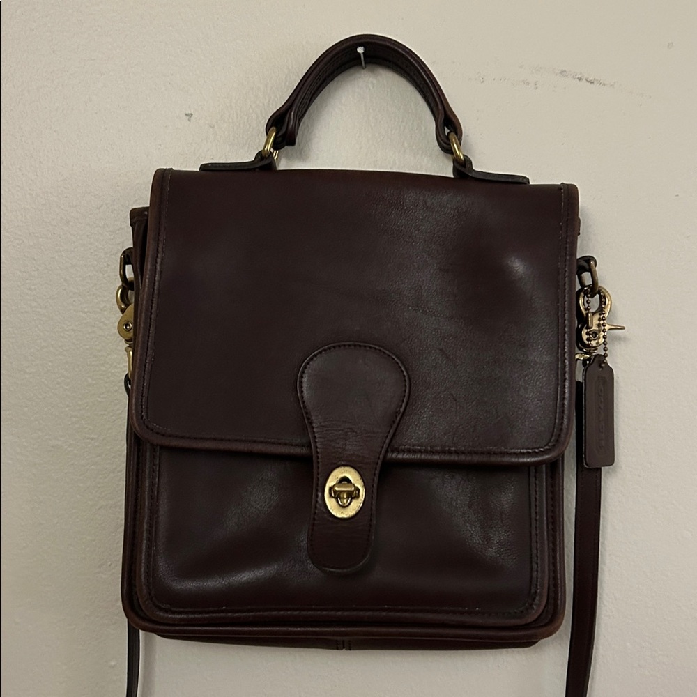 Coach 5130 Vintage Chocolate Brown Leather Bag